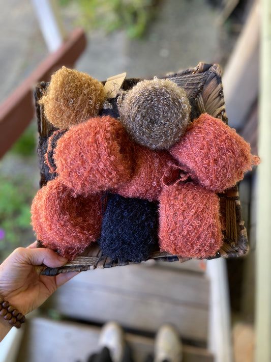 Dolls Hair - hand dyed Boucle