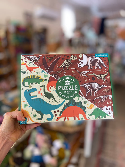 Double Sided Puzzle 100pc Dinosaur Dig