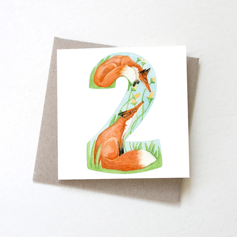 Two in a Tree card - small